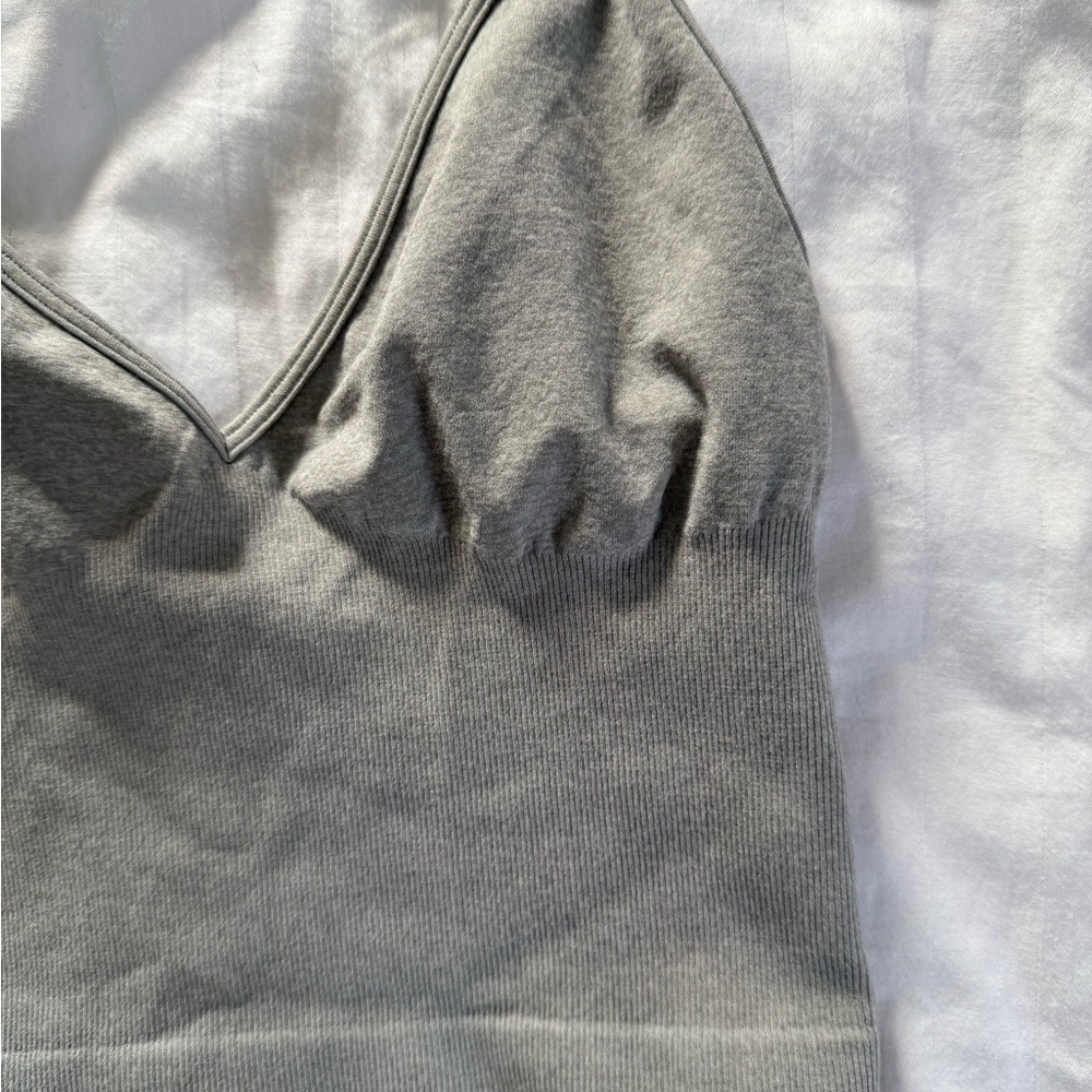 SOLD Intimately Free People Grey Ribbed Tank Top